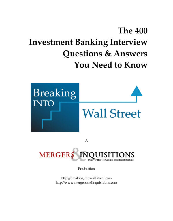 Investment Banking Interview